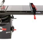 SAWSTOP Professional Cabinet Saw, 3HP, 52” Professional T-Glide Advance Rip Fence, Rails & Extension Table (PCS31230-ATGP52)