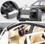 BDTCTK 1/32 Rolls-Royce Phantom Model Car,Zinc Alloy Pull Back Toy car with Sound and Light for Kids Boy Girl Gift(White) - Image 5