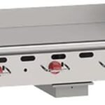 AGM48-12 Heavy Duty Gas Griddle - 48"W, 4 Burners, 104,000 BTU, Natural