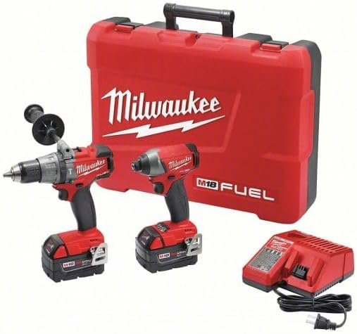 415ZeOOeQ6L._AC_.jpg Milwaukee 2897-22 M18 Fuel 2-Tool Combo Kit, Red - Image 1