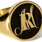 callie Personalized Signet Ring - Custom Engraved Text, Family Crest Coat Of Arms Rings, 925 Sterling Silver/Brass | Jewelry Gifts for Men & Women