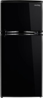 RecPro 4.4 Cu Ft 12V RV Refrigerator with Freezer | Frost-Free, Black Finish | Adjustable Shelves, Reversible Door, Built-In Lock | Off-Grid Camper Fridge | 19.5”W x 23.5”D x 43.5”H - Image 8