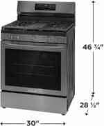 Frigidaire Gallery 30 in. 5 Burner Freestanding Gas Range in Stainless Steel with True Convection and Air Fry GCRG3060BF - Image 7