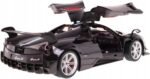 Modern-Depo Licensed RC Car 1:14 Scale Pagani Huayra BC | Rastar Radio Remote Control 1/14 RTR Super Sport Car Model w/ Open Doors (Black) - Image 3