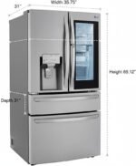 LG LRMVS3006S 30 CF 4-Door French Door InstaView DID Craft Ice ThinQ Full Convert - Image 4