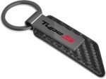 iPick Image Carbon Fiber Texture Strap Metal Bar UV Printed Logo Key Chain Official Licensed for Acura Type-S - Image 2