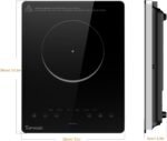 Electric Cooktop, TOPWISH 110-120V Electric Stove Top Single Burner Cooktop LED Touch Control, Child Lock, 10 Power Level, Residual Heat Indicator, 1300W Plug in Glass Countertop Burner for Cooking - Image 8