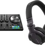 Native Instruments Traktor Kontrol S2 Mk3 DJ Controller and Pioneer DJ CUE1 On-Ear DJ Headphone