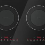Empava Double/Dual Induction Cooktop 2 Burner, Shatter-proof Flat Glass Top, 18 Levels from 120°F to 460°F, 3 Preset Mode, Bulit-in/Countertop, 110~120 Volt Plug in Electric Stove for Kitchen, RV