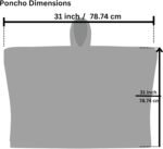 QISU Alpaca Wool Poncho, Handmade in Ecuador, Thick, Warm and Alpaca Wool Poncho, Lightweight and Soft - Image 9