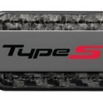 iPick Image Carbon Fiber Texture Strap Metal Bar UV Printed Logo Key Chain Official Licensed for Acura Type-S