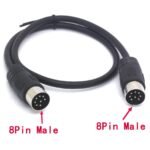 Long 8 PIN DIN Cable Male to Male MIDI Extension Cord for Bang and Olufsen B&O PowerLink mk 2 BeoLab (50 cm) - Image 2