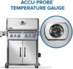 Napoleon Rogue PRO-S 525 Propane Gas Grill with Infrared Side and Rear Burners, Stainless Steel, Durable 6-Burner BBQ - Image 7