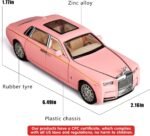 BDTCTK 1/32 Rolls-Royce Phantom Model Car,Zinc Alloy Pull Back Toy car with Sound and Light for Kids Boy Girl Gift (Black) - Image 5