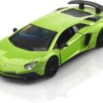 1/36 Scale Lamborghini Aventador LP750-4 SV Diecast Cars Models,Pull Back Vehicles Toy Cars,Cars Gifts for Boys Girls (Green)