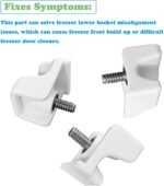 Replacement Sub Zero Freezer Retainer 7009399 Compatible with Sub-Zero Freezer Basket Clips 5029 611 650 BI-30U BI-30UG 611G BI-30U - 4 Pack - Image 3