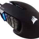 Corsair Scimitar RGB Elite Wired MOBA/MMO Gaming Mouse – 18,000 DPI – 17 Programmable Buttons – iCUE Compatible – PC, Mac, PS5, PS4, Xbox – Black