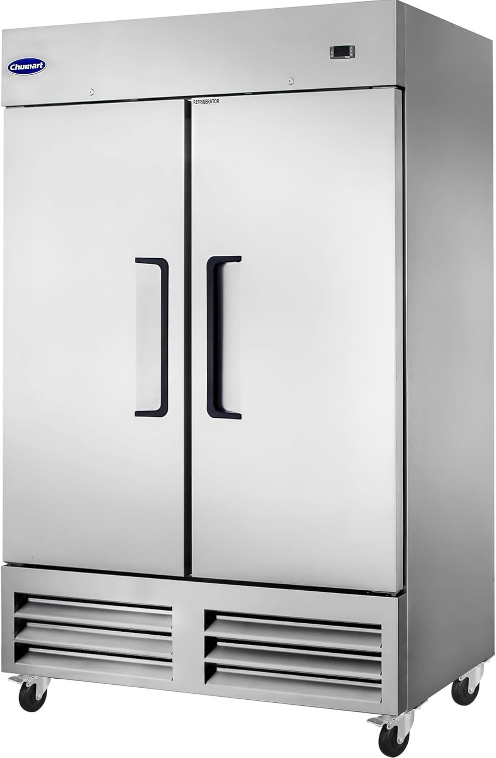 615nB55ENEL._AC_SL1500_.jpg 54" W Commercial Refrigerator with 2 door Stainless Steel 49 Cu. Ft Reach-in Refrigerator 6 Adjustable shelves Fan Cooling Fridge for Restaurant, Commercial Kitchen, Shop, ETL Certification - Image 1