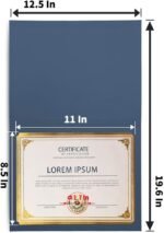 SUNEE 75pcs Certificate Kit, 25pcs Navy Blue Certificate Holders & 25pcs Letter Size Certificate Papers & 25pcs Gold Foil Award Seals for Diploma, Award, Accomplishment - Image 3
