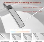 WinZo Bidet Toilet 10" Rough-in,Smart Toilet With Bidet,Oval Egg Modern Shaped, Auto Open/Flush, Adjusted Heated Seat, Warm Water and Dryer, Night Light, White - Image 8