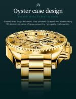 OLEVS Mens Watches Big Face Stainless Steel Waterproof Date Analog Quartz Watches Fashion BusinessWrist Watches for Men… - Image 8