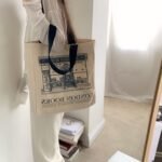 BXCNCKD Vintage London Bookstore Canvas Bag Women's One Shoulder Tote Bag Large Capacity Shopping Bag - Image 6