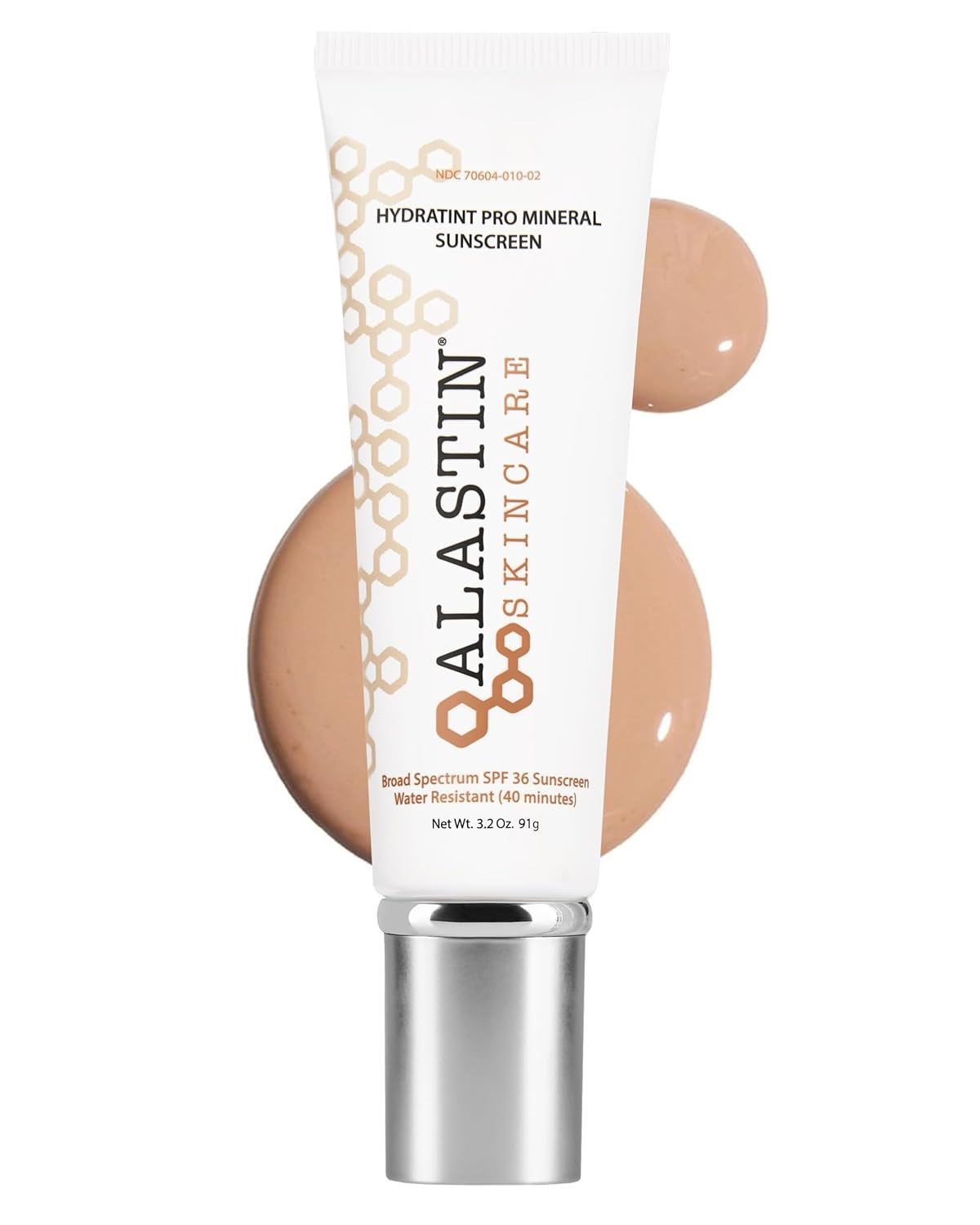61A0okP6wL._SL1500_.jpg ALASTIN Skincare HydraTint Pro Mineral Sunscreen SPF 36 (3.2 oz) | 2-in-1 Tinted Daily Sunblock Moisturizer for Face & Neck | Fragrance-Free, Water Resistant - Image 1