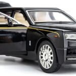 BDTCTK 1/32 Rolls-Royce Phantom Model Car,Zinc Alloy Pull Back Toy car with Sound and Light for Kids Boy Girl Gift (Black)