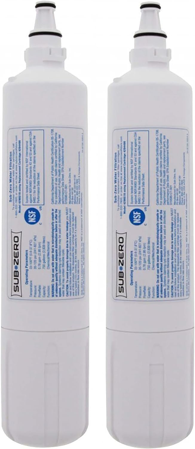 61Eg39agOvL._AC_SL1500_.jpg Sub-Zero 4204490 Refrigerator Water Filter Replacement Cartridge 2 Pack - Image 1