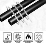 12 inch Stainless Steel Cable Zip Ties 100Pack 304 Metal Cable Ties with 270lbs Tensile Strength Heavy Duty Zip Ties for Farms Pipes Roofs Workshop Outdoor Fence Use - Image 3