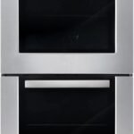 COSMO COS-30EDWC 30 in. Haven Collection Double Electric Wall Oven, True Convection, Blue Porcelain, Self Cleaning in Stainless Steel