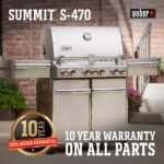 Weber Summit S-470 4-Burner Liquid Propane Grill, Stainless Steel 580-Square Inch - Image 5