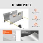 VEVOR Wheel Alignment Tool, 2-Pack Toe Plates, Camber/Caster/Toe Gauge 0.1° Accuracy, Stainless Steel Tool Plate, Magnetic Slots and 6 Alignment Rods, Includes 2 Measuring Tapes & Conversion Chart - Image 5