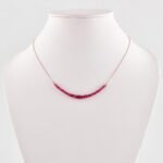 InfiinityGemsArt Burmese Ruby Necklaces For Women Natural Gemstone Handmade Beaded Jewelry, July Birthstone, Chakra Healing Crystals,14K Rose Gold Plated 925 Sterling Silver Chain 18 inch - Image 5