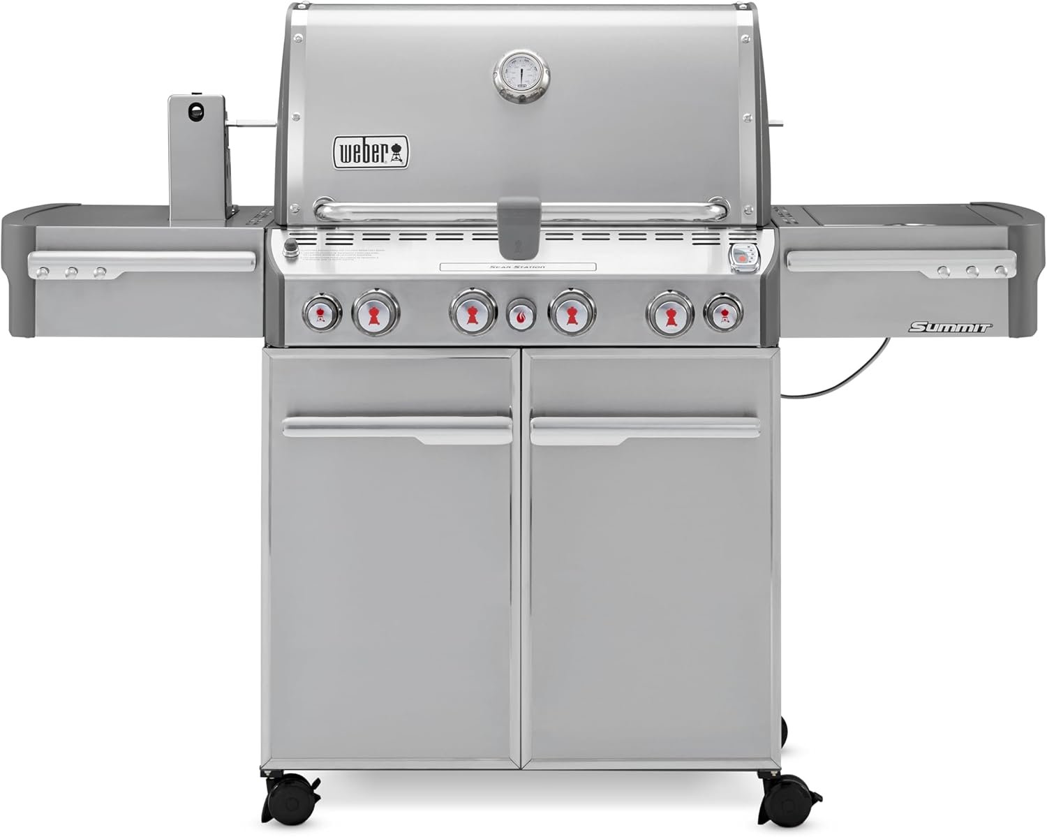 61Jfs1mi0LL._AC_SL1500_.jpg Weber Summit S-470 4-Burner Liquid Propane Grill, Stainless Steel 580-Square Inch - Image 1