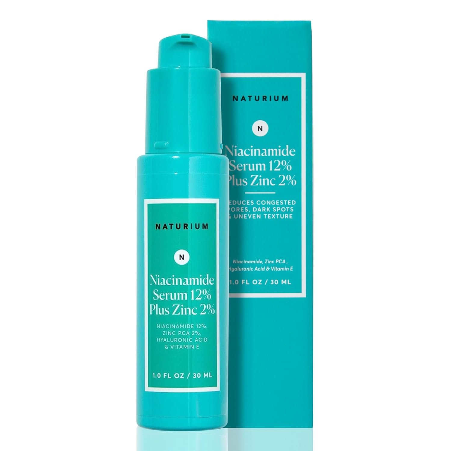 61KYCE62-hL._SL1500_.jpg Naturium Niacinamide Face Serum 12% Plus Zinc 2%, Anti-Aging, Pore Minimizer & Dark Spot Corrector with Hyaluronic Acid & Vitamin E, Vegan & Cruelty-Free, 1 oz - Image 1