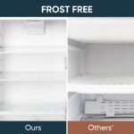 Upstreman 17.6 Cu.Ft Top Freezer Refrigerator Large Capacity Refrigerator, Frost Free, ENERGY STAR, Adjustable Thermostat, Fingerprint Resistant Stainless Steel, Reversible Door - Image 3