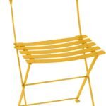 Fermob - Bistro Metal Chair Set of 2 - Original French Design for Indoor/Outdoor Use - Sustainable Powder-Coated Steel - Made in France - Honey Textured