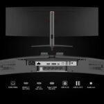 INNOCN 49" Curved Gaming Monitor 144Hz Ultrawide 32:9 WDFHD 3840 x 1080P, R1800, 99% sRGB, HDR400, USB Type C, DisplayPort, HDMI, Built-in Speakers, Height/Tilt Adjustable - 49C1G - Image 9