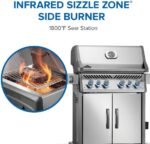 Napoleon Rogue PRO-S 525 Propane Gas Grill with Infrared Side and Rear Burners, Stainless Steel, Durable 6-Burner BBQ - Image 6