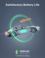 MIEBELY Remote Control Car, Mercedes Benz 1/16 Scale Official Authorized GT R Pro Rc Cars 7.4V 500mAh Rechargeable Battery 2.4Ghz Rc Drift Cars W/LED Toy Car Birthday Gift for Boys Kids Adults Age 6+ - Image 2