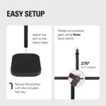 Elgato Wave Desk Stand - Adjustable Mounting Arm for Microphones, Works, HyperX, Rode, Fifine, Shure and More Mics, Compatible 1/4, 3/8 & 5/8 Thread, for Recording/Podcasting/Streaming, Black - Image 6
