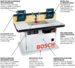 BOSCH RA1171 25-1/2 in. x 15-7/8 in. Benchtop Laminated MDF Top Cabinet Style Router Table with 2 Dust Collection Ports - Image 2