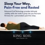 King Koil Luxury Air Mattress Queen with Built in Pump, Integrated Premium Pillow Inflatable Airbed for Guests, Camping & Home (Manufacturer Warranty) - Image 4