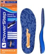 PowerStep Pinnacle Low, PowerStep Insoles, Flat Feet, Plantar Fasciitis Relief, Overpronation, Arch Support, Heel Pain, All Day Comfort, Pain Relief, Made in USA