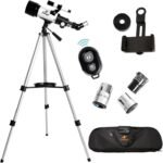 Gskyer Telescope, 70mm Aperture 400mm AZ Mount Astronomical Refracting Telescope for Kids Beginners - Travel Telescope with Carry Bag, Phone Adapter and Wireless Remote. - Image 2