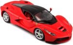 Bburago Ferrari Race and Play LaFerrari 1/24 Scale Diecast Model Vehicle Red - Image 2