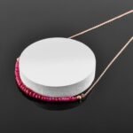 InfiinityGemsArt Burmese Ruby Necklaces For Women Natural Gemstone Handmade Beaded Jewelry, July Birthstone, Chakra Healing Crystals,14K Rose Gold Plated 925 Sterling Silver Chain 18 inch - Image 6