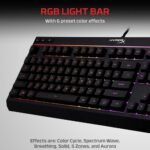 HyperX Alloy Core RGB – Membrane Gaming Keyboard, Comfortable Quiet Silent Keys with RGB LED Lighting Effects, Spill Resistant, Dedicated Media Keys, Compatible with Windows 10/8.1/8/7 – Black - Image 6