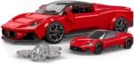 Hot Wheels 1/32 Maserati MC20 Building Kit, 250 Pieces, Includes 1/64 Mini Car, Hot Wheels Mattel Brick Shop - Image 2